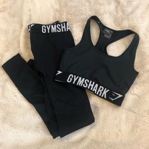 Gymshark Fit Legging & Bra Black/White